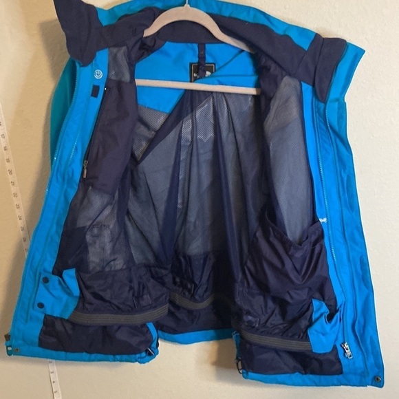 THE North Face HyVent Jacket Coat Women’s M Bright Blue - Picture 4 of 8